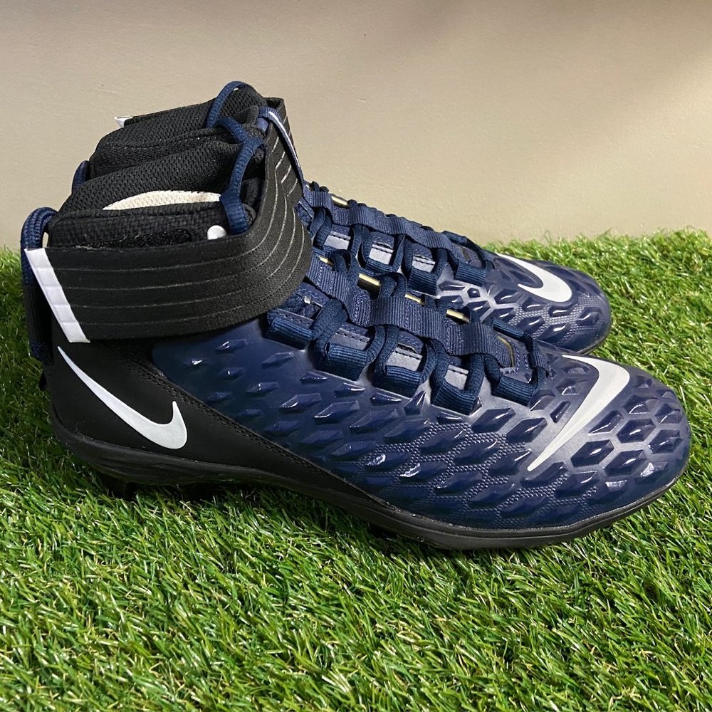 Nike Force Savage Pro 2 Football Cleats AH4000-403 Navy Black Men's Sz 9 NEW